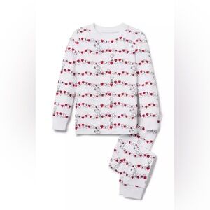 NWT Janie and Jack Good Night Pajama In Peanuts Snoopy Hearts, 3T